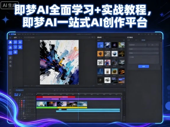 【精】即梦AI全面学习+实战教程，即梦AI一站式AI创作平台