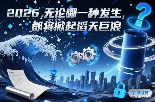 付费文章:2026,无论哪一种发生,都将掀起滔天巨浪 付费文章:2026,无论哪一种发生,都将掀起滔天巨浪