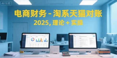 【精】电商财务-淘系天猫对账2025，理论+实操