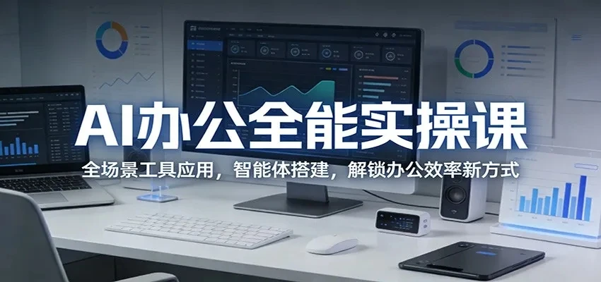 【精】AI办公全能实操课:全场景工具应用,智能体搭建,解锁办公效率新方式 【精】AI办公全能实操课:全场景工具应用,智能体搭建,解锁办公效率新方式