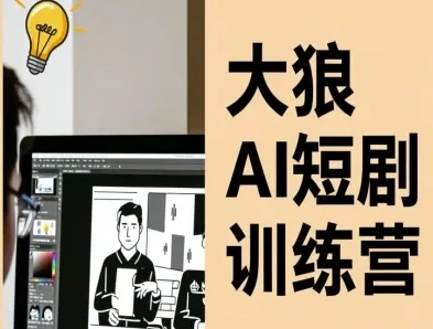 大狼AI短剧训练营-短剧课程(更新中)