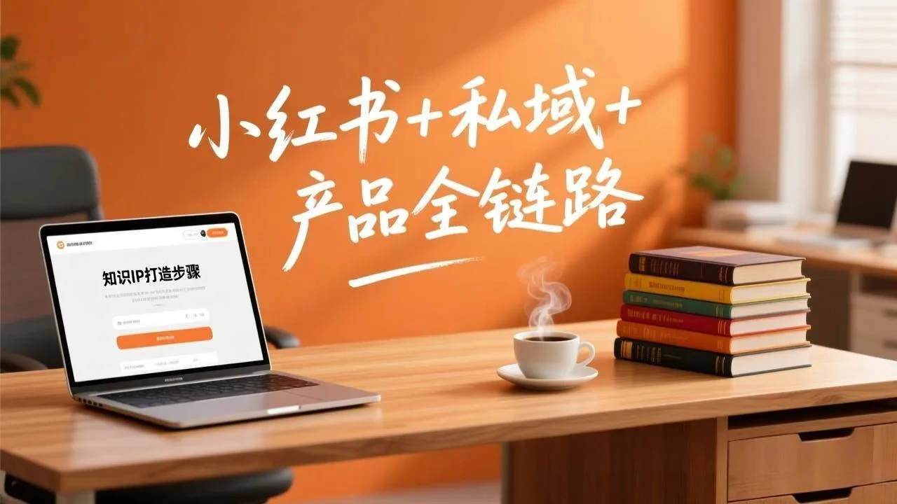 【精】个人IP系统变现课2026，小红书+私域+产品全链路，手把手教你打造年入百万的知识IP